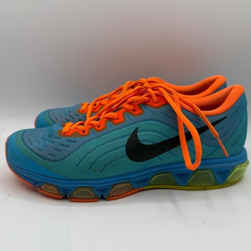 Nike Tailwind 6 Running Shoes Mens 8.5 Blue Orange 621225-406 Athletic Sneakers